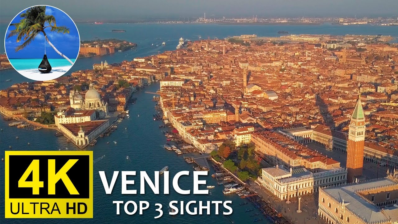 ▶️ Venice best places to visit ▶ Travel guide to St. Marks Square, Rialto Bridge, Grand Canal 4K