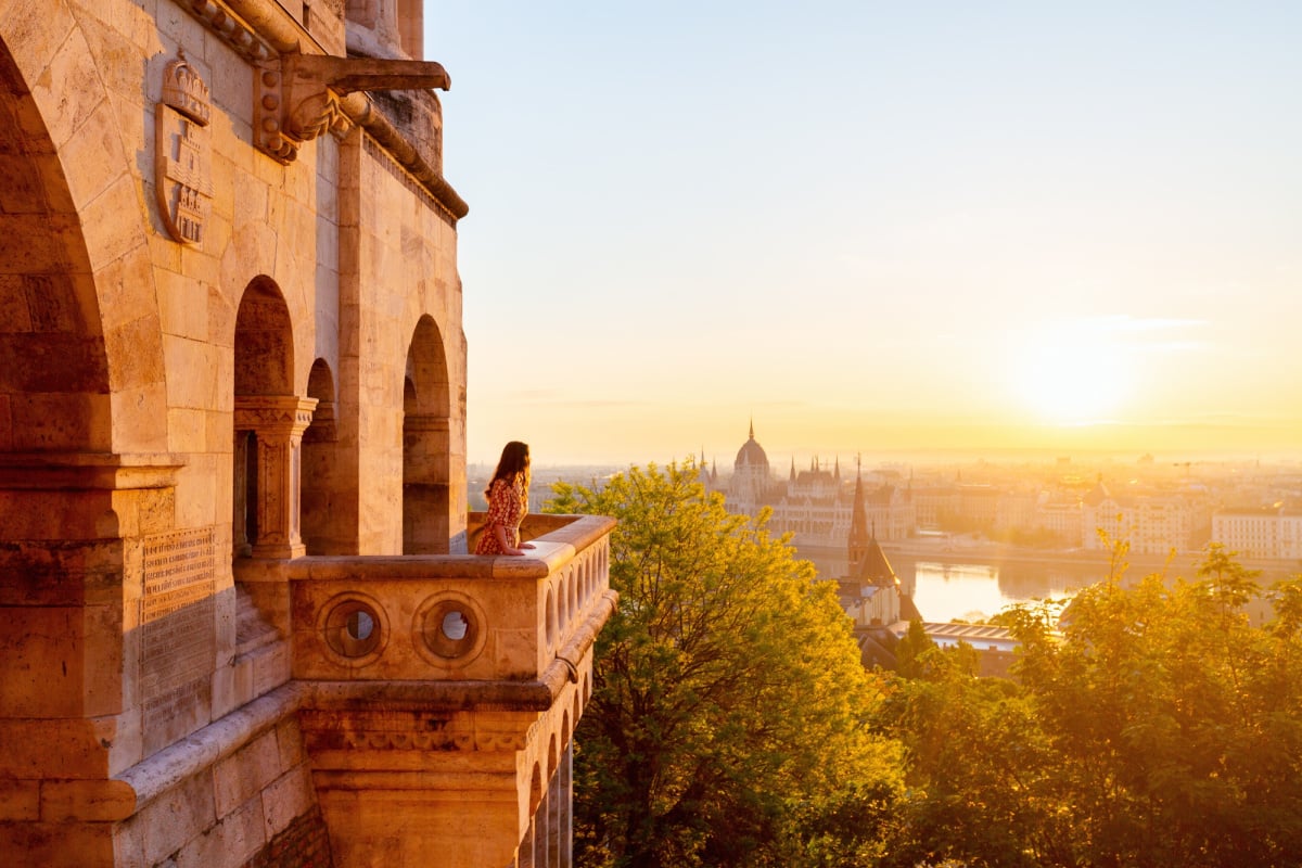 Woman in Budapest