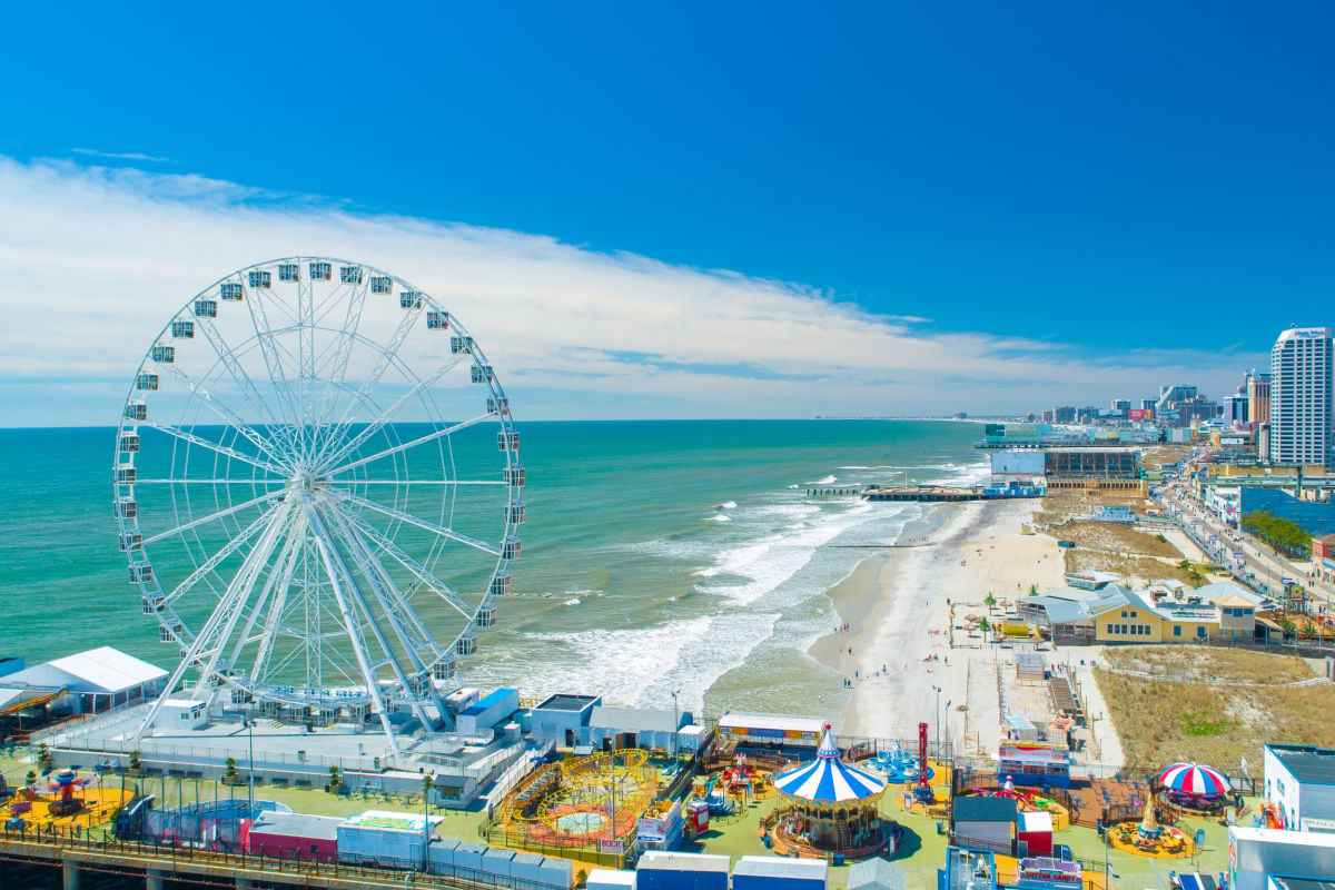 Aerial view of Atlantic City