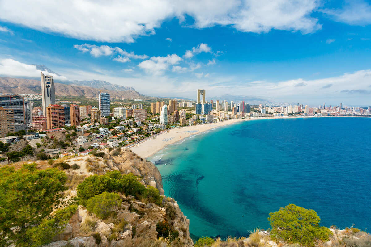 Panoramic View Of Benidorm, Spain