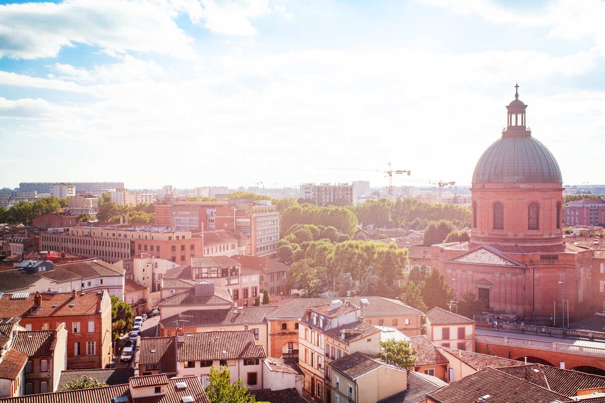 Aerial View Of Toulouse, France